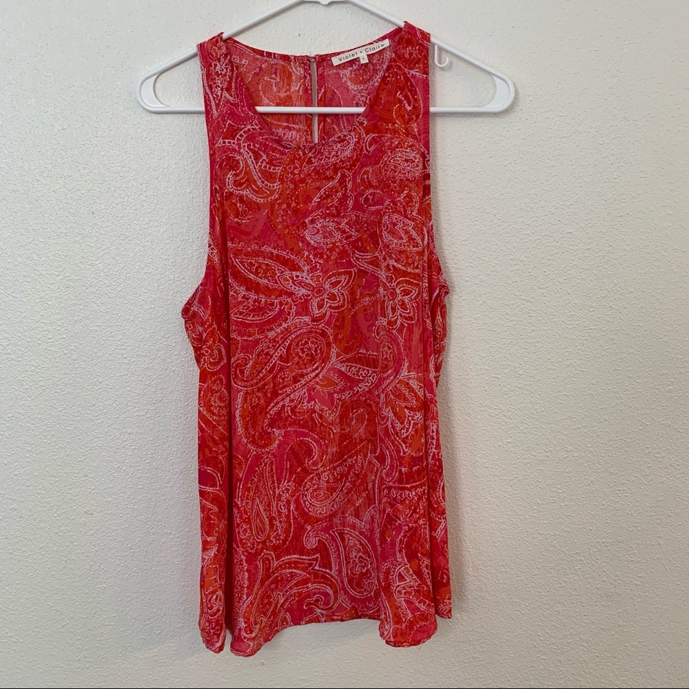 Violet + Claire Large sleeveless summer flowy lightweight